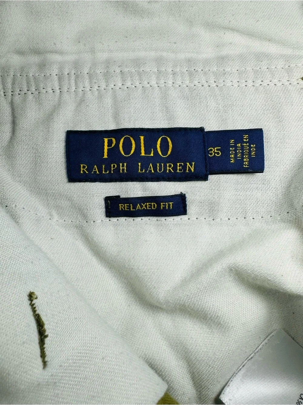 Polo Ralph Lauren Olive Drab Cargo Shorts Men 35 Relaxed Fit Military Utility
